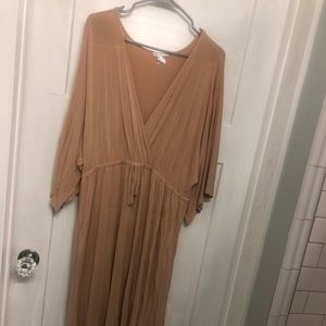 Long Nudish Kimono Dress